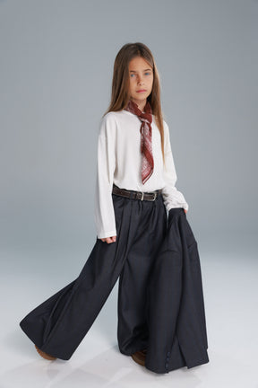 מכנסי טינה אפורים