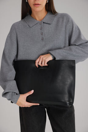 תיק אוליבר שחור גדול