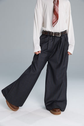 מכנסי טינה אפורים