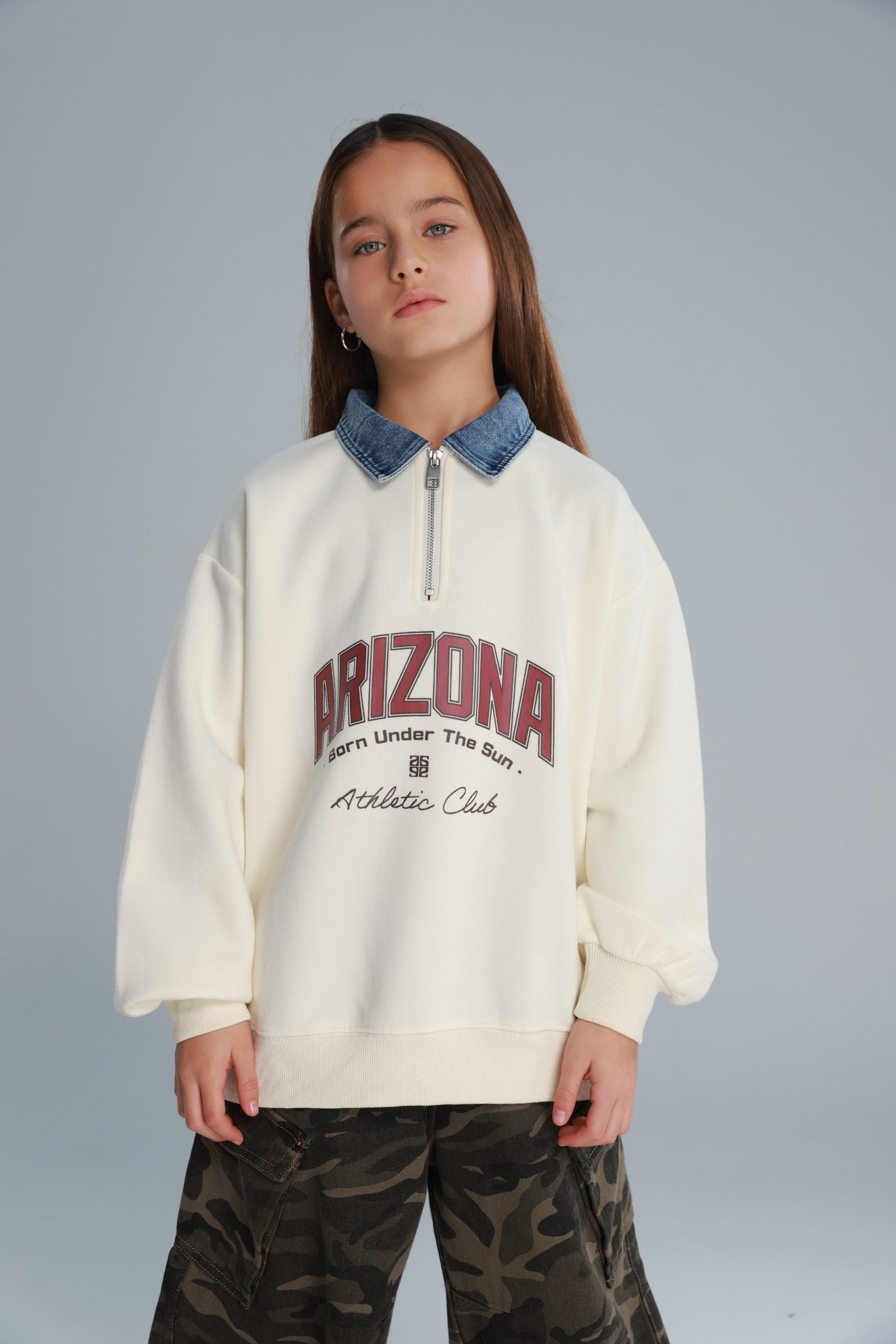 סוויטשירט דורי שמנת