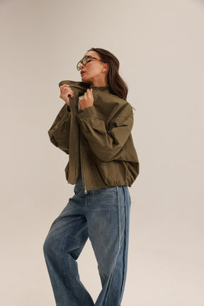 ג'קט בומבר פטריק חאקי