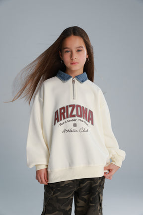 סוויטשירט דורי שמנת