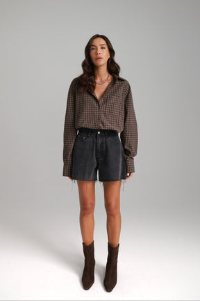 ג'ינס קצר לאונרדו שחור