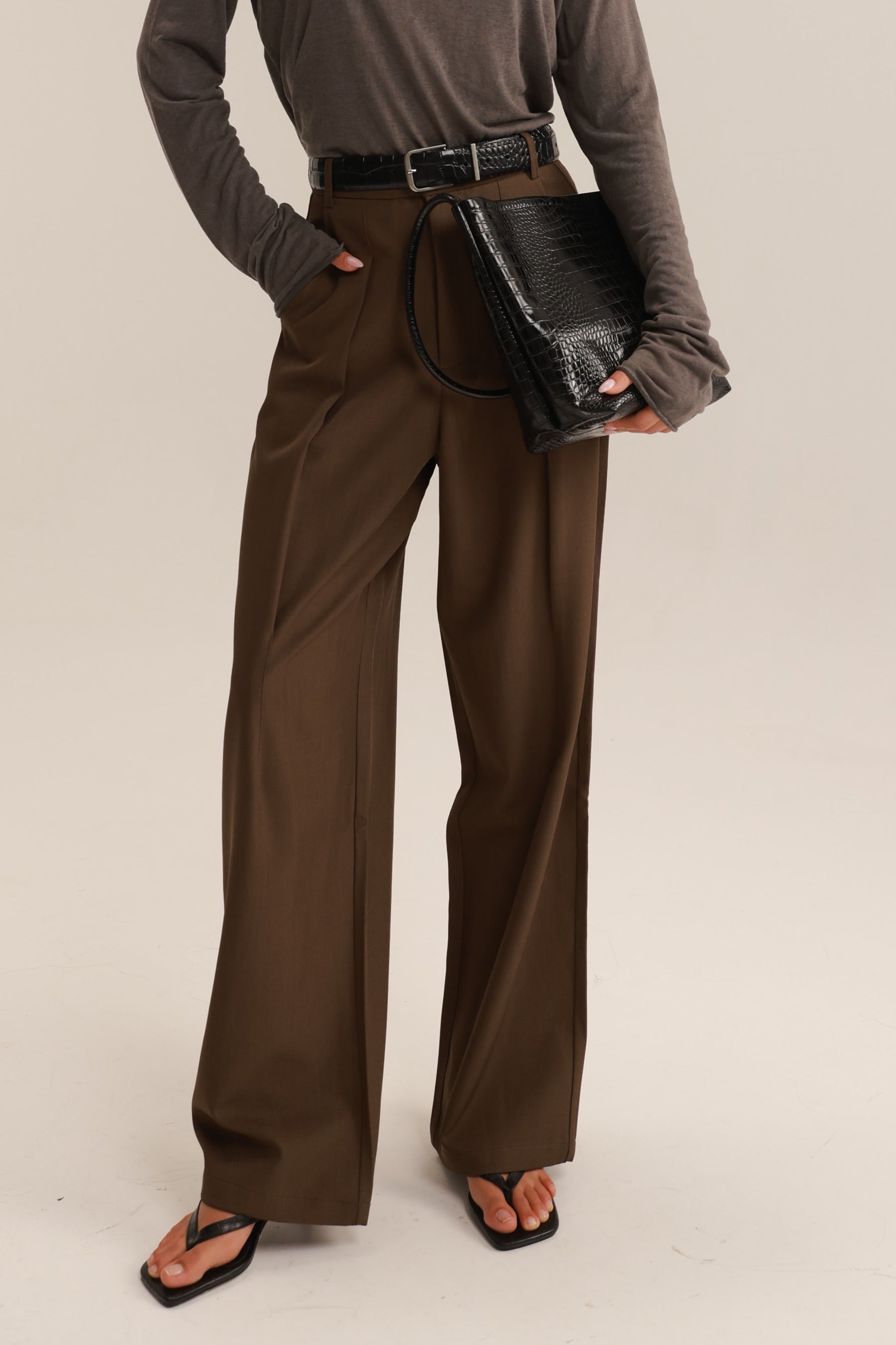 מכנסי רוס חומים