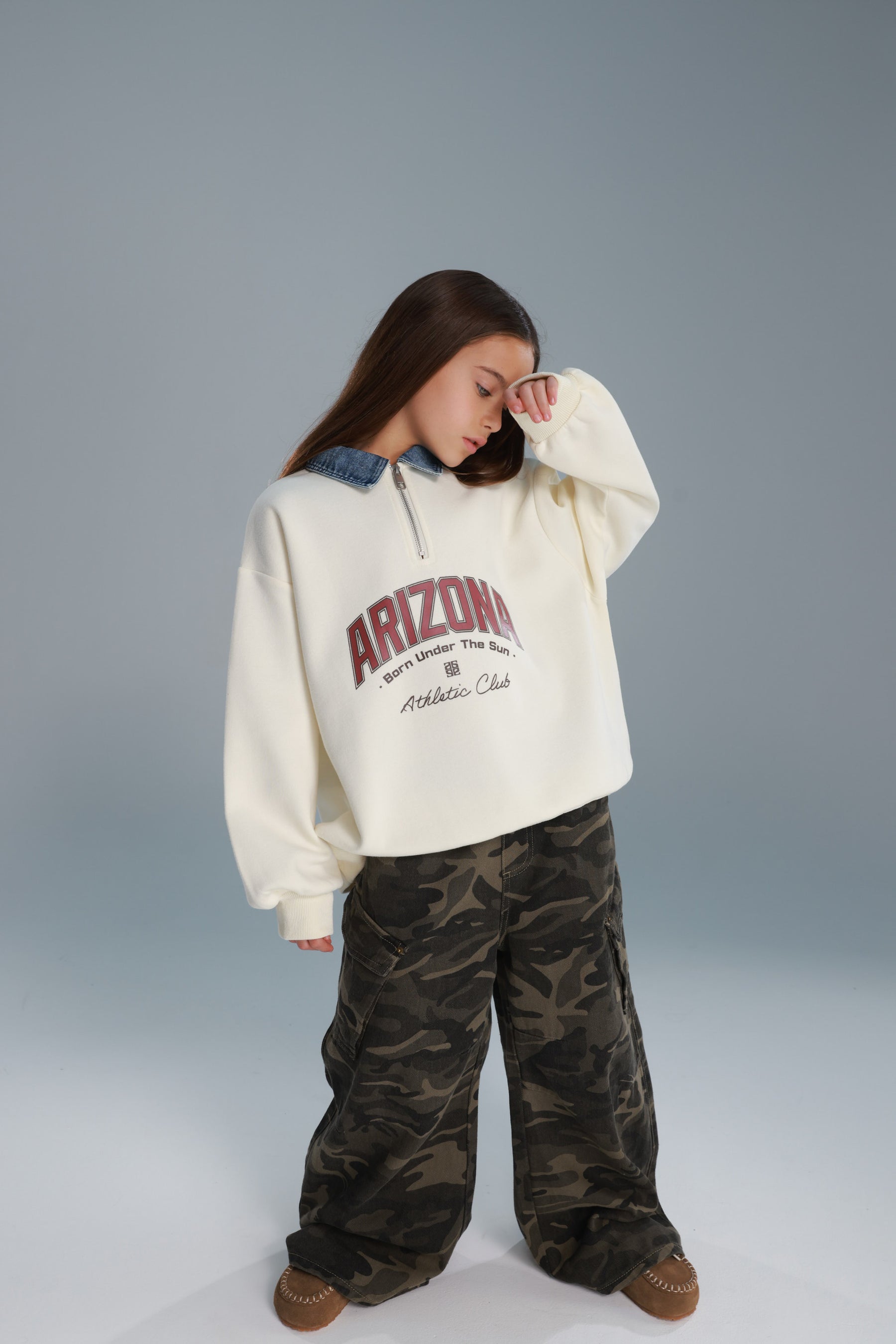 סוויטשירט דורי שמנת