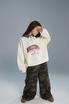 סוויטשירט דורי שמנת