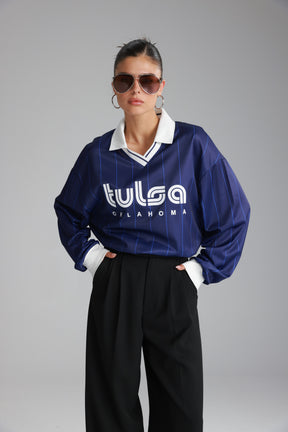 חולצת פיבי נייבי/כחול