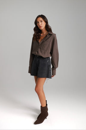 ג'ינס קצר לאונרדו שחור