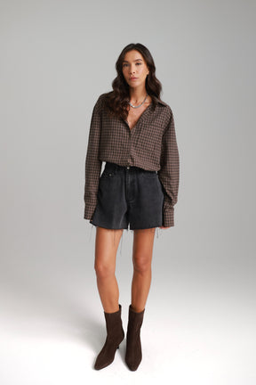 ג'ינס קצר לאונרדו שחור