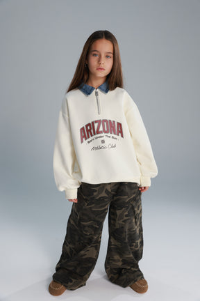 סוויטשירט דורי שמנת