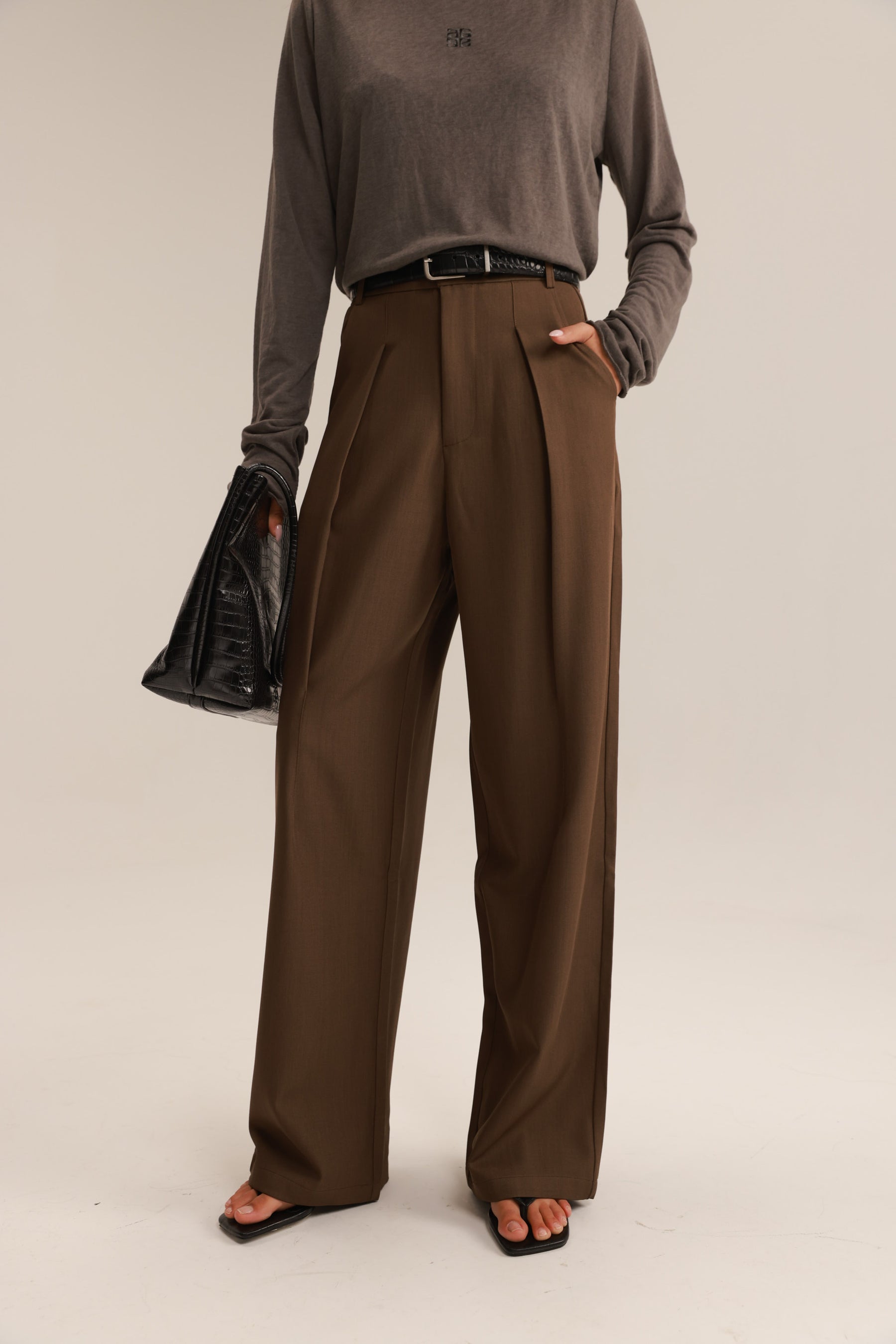 מכנסי רוס חומים