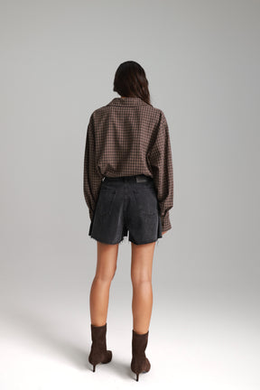 ג'ינס קצר לאונרדו שחור