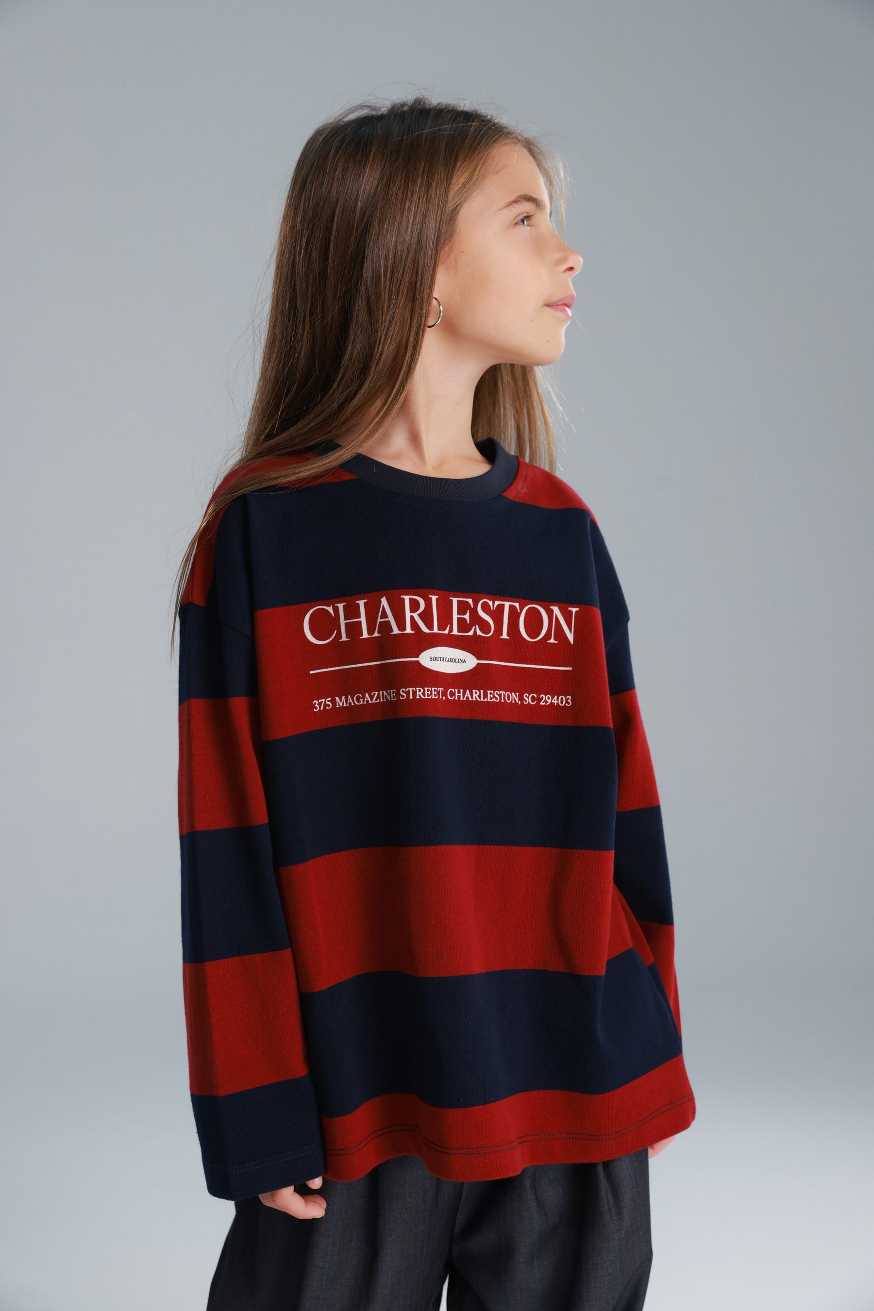 חולצת ויולה נייבי/בורדו