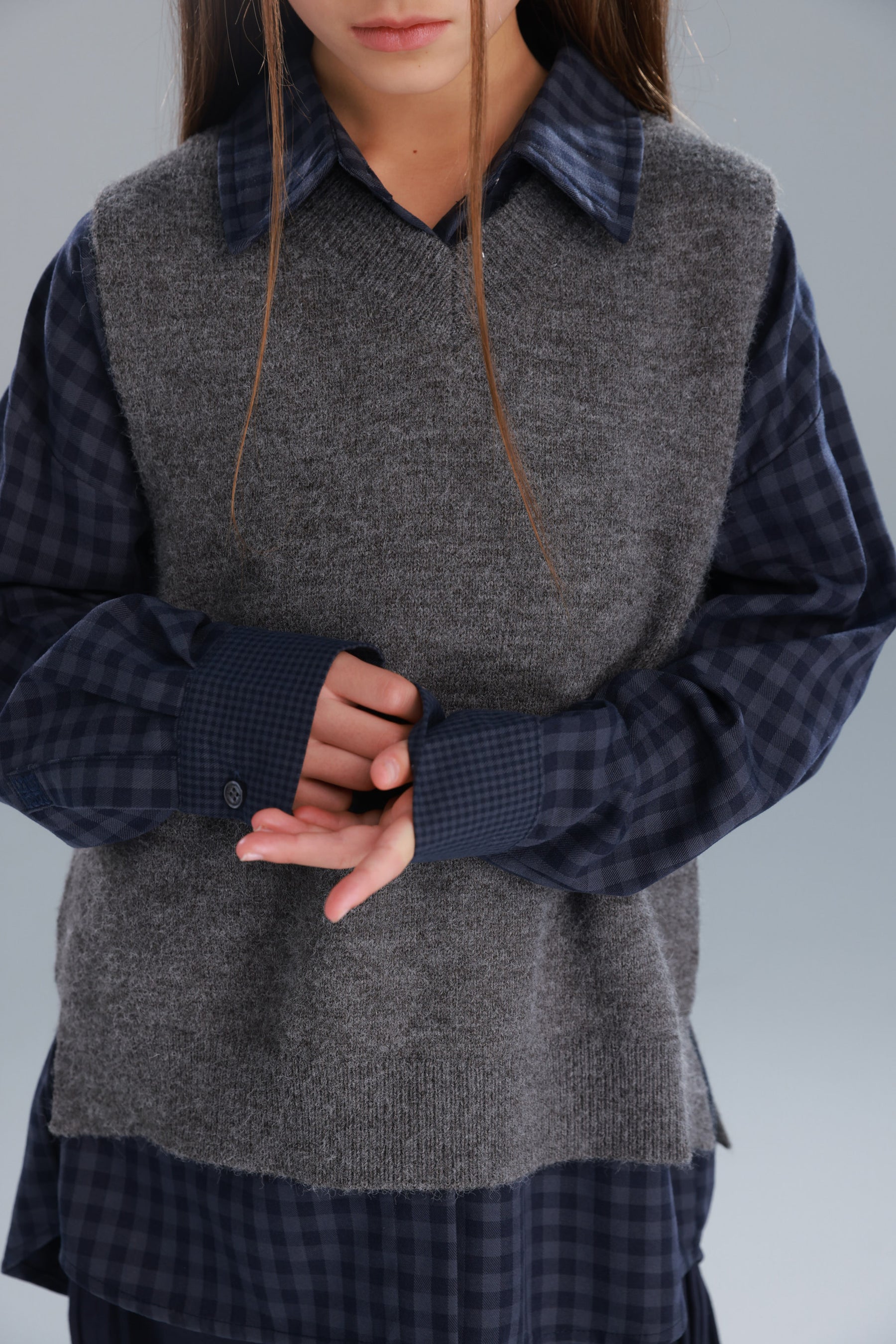 וסט רורי אפור