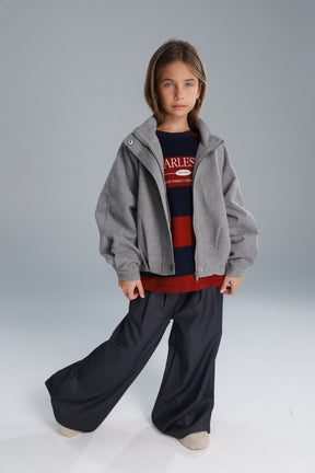 חולצת ויולה נייבי/בורדו