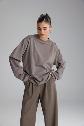 חולצת ולנטינה אפורה