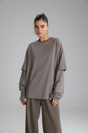 חולצת ולנטינה אפורה