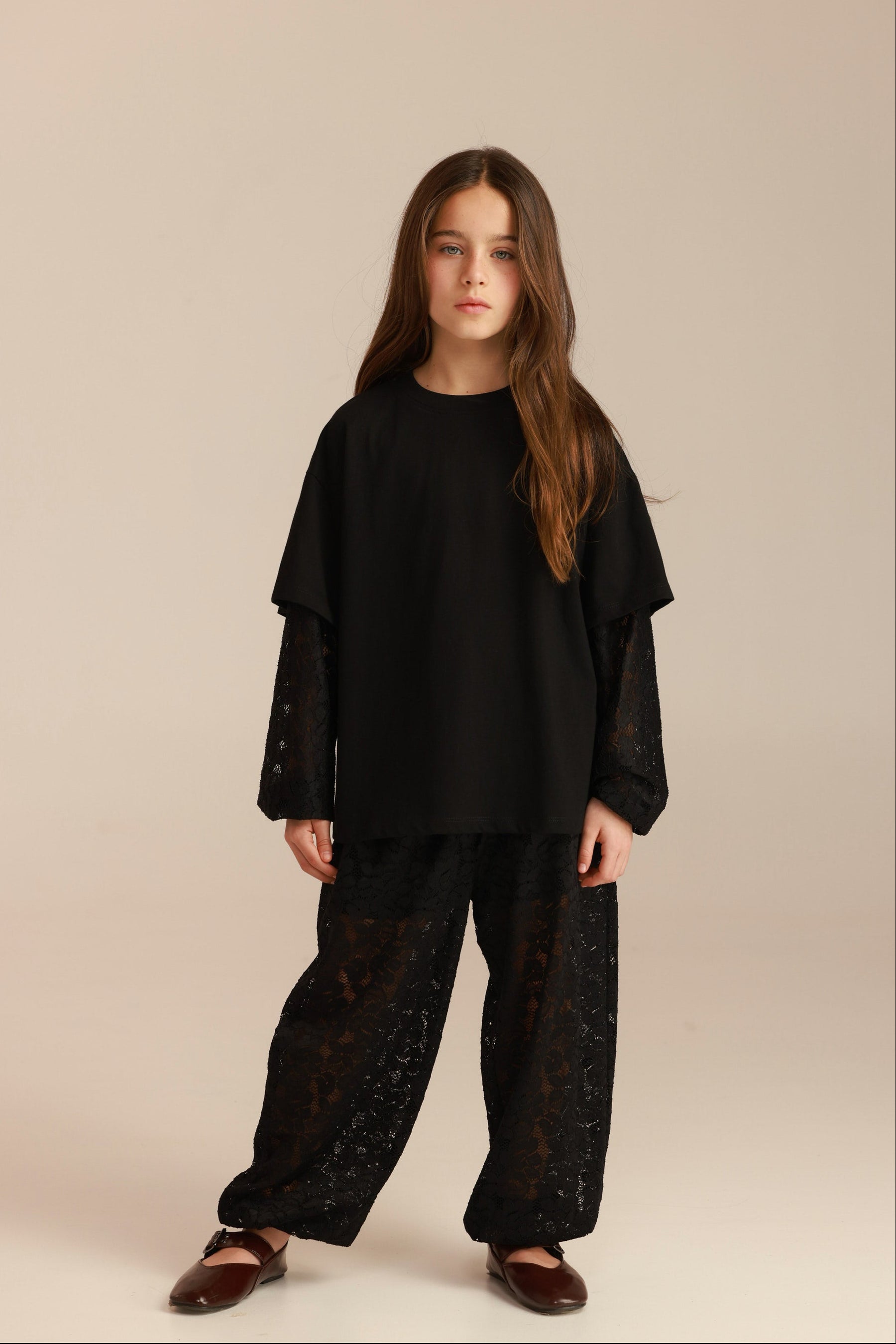 מכנסי ולנסיה שחורים