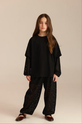 מכנסי ולנסיה שחורים