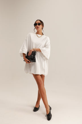 שמלת אמיליה לבנה