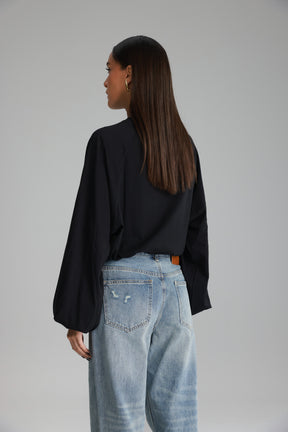 חולצת קיארה שחורה