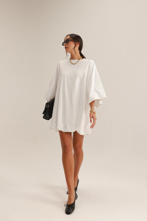 שמלת אמיליה לבנה