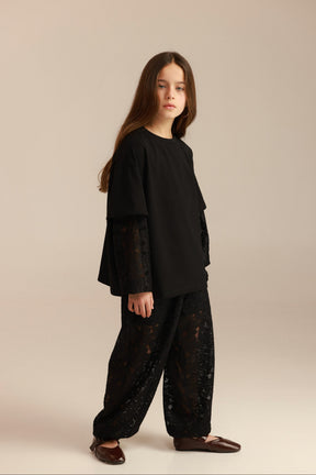 מכנסי ולנסיה שחורים