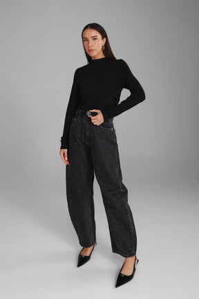 חולצת מאני שחורה