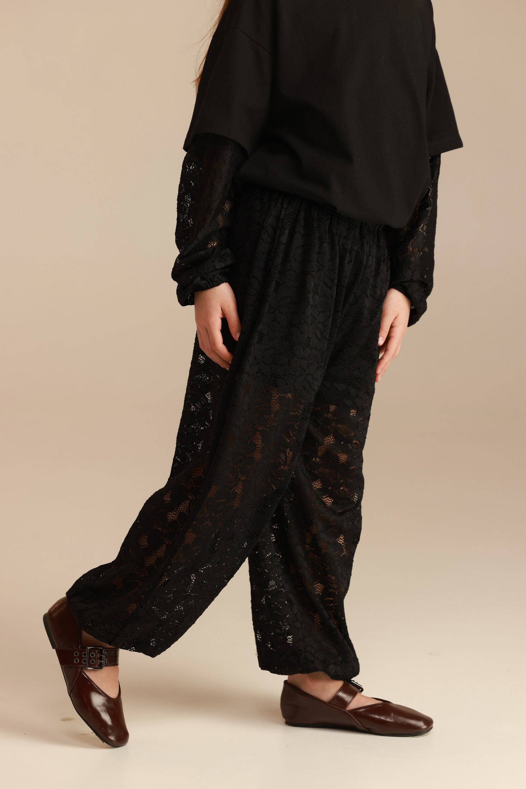 מכנסי ולנסיה שחורים