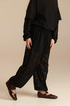 מכנסי ולנסיה שחורים