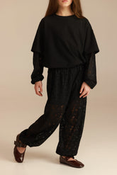 מכנסי ולנסיה שחורים