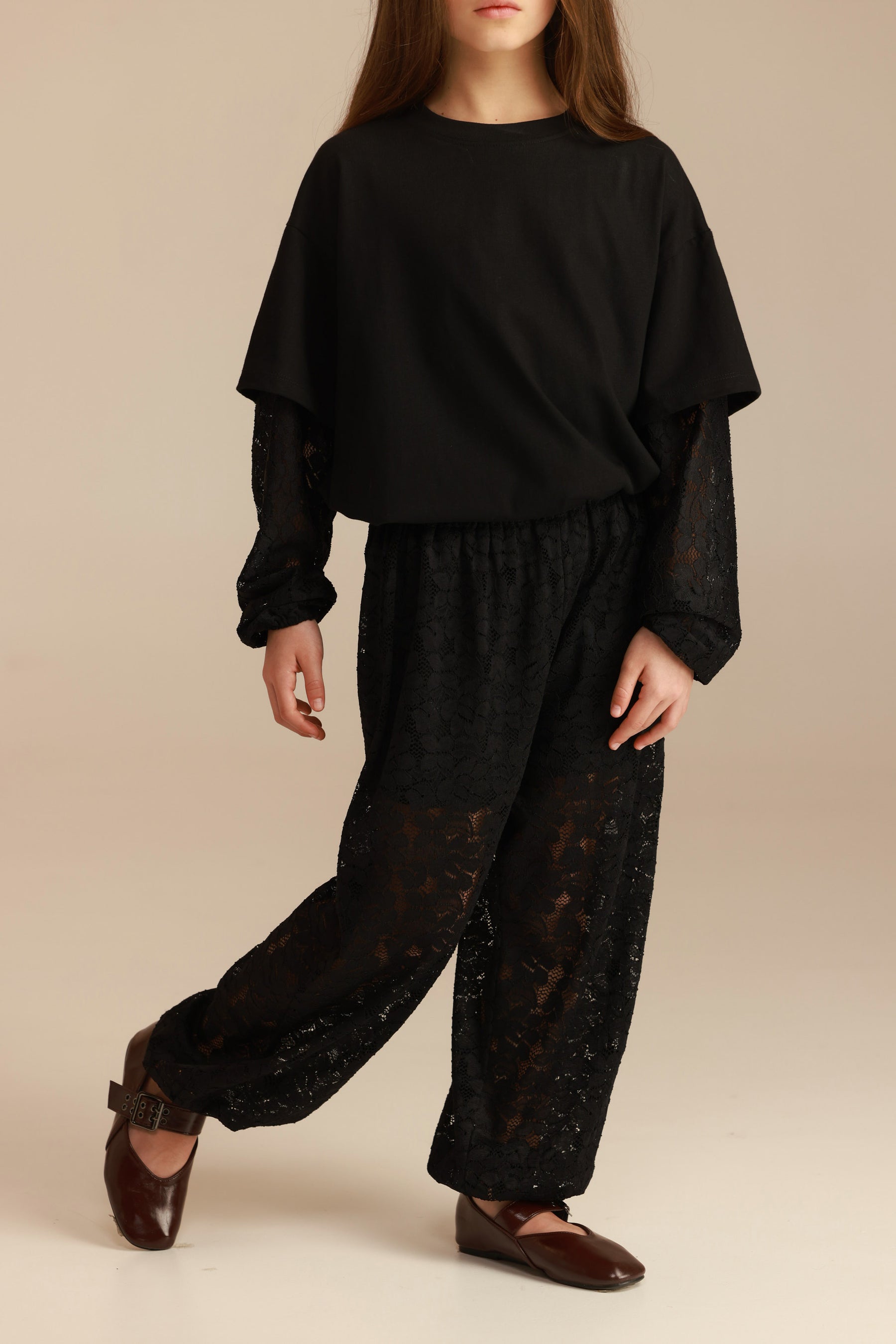 מכנסי ולנסיה שחורים