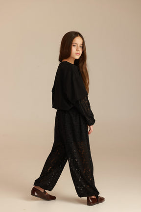 מכנסי ולנסיה שחורים