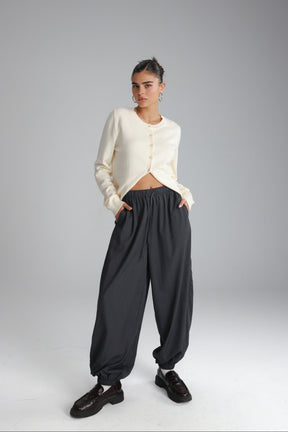 מכנסי אן אפור כהה