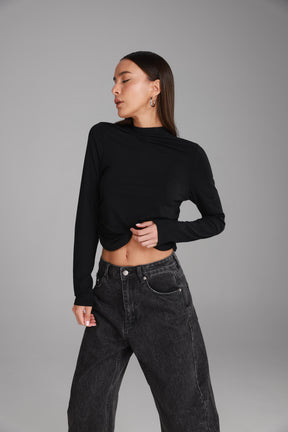 חולצת מאני שחורה