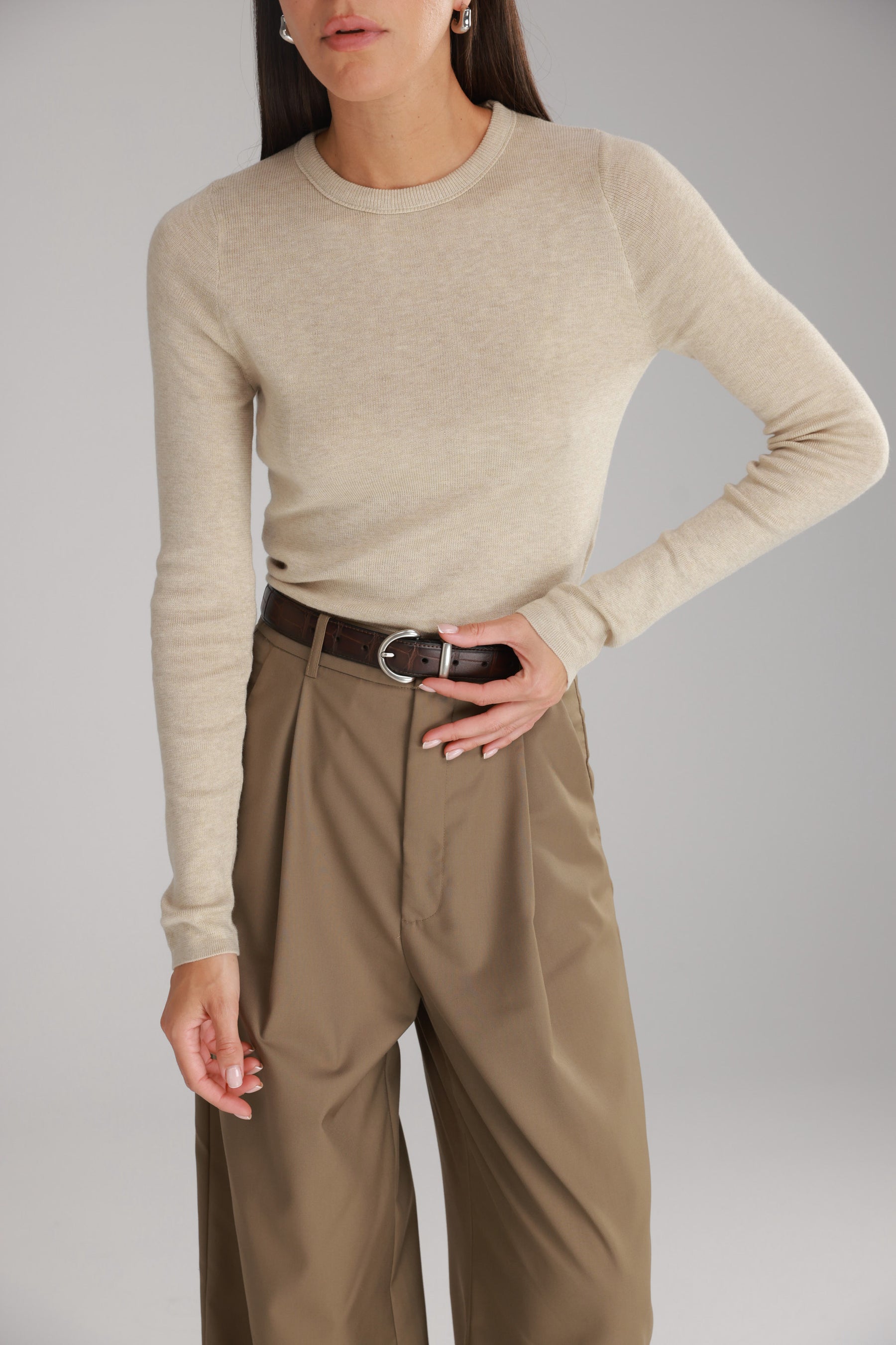 חולצת קייסי בז'