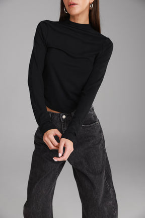 חולצת מאני שחורה