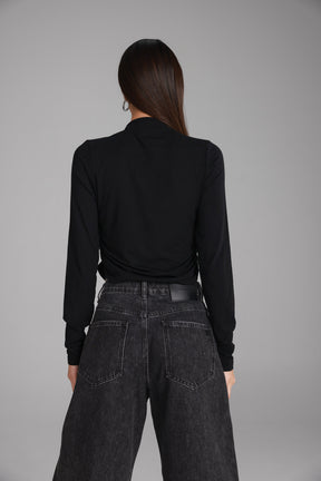 חולצת מאני שחורה