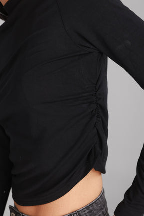 חולצת מאני שחורה
