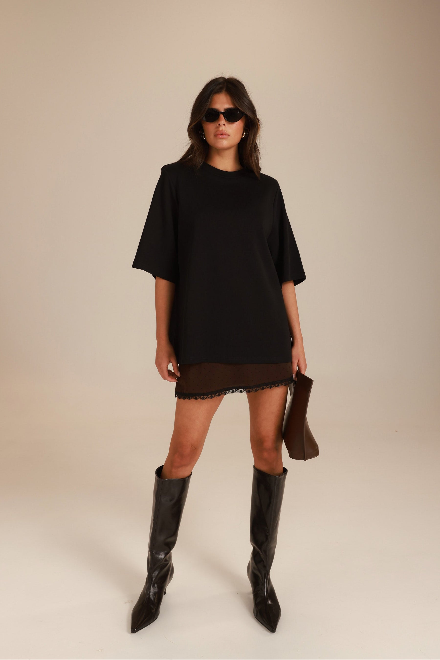 חצאית טיאגו חומה