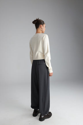 מכנסי אן אפור כהה