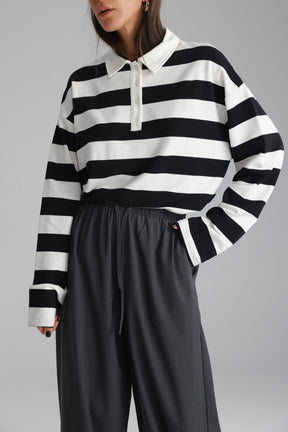 חולצת לורי פסים שחור/לבן