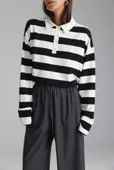 חולצת לורי פסים שחור/לבן