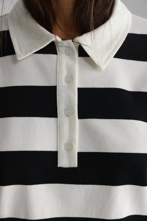 חולצת לורי פסים שחור/לבן