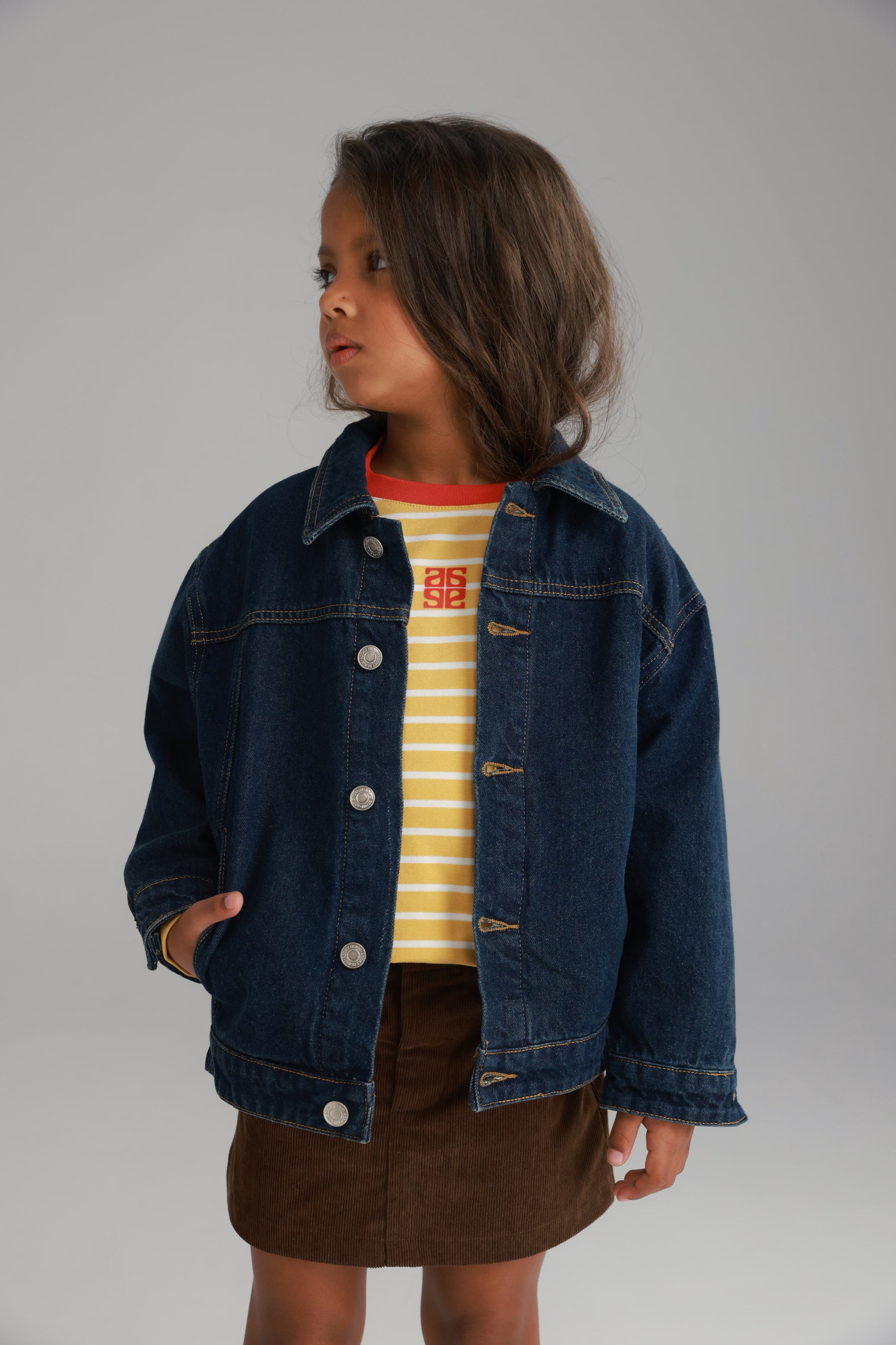 ג'קט ג'ינס בילי כחול כהה