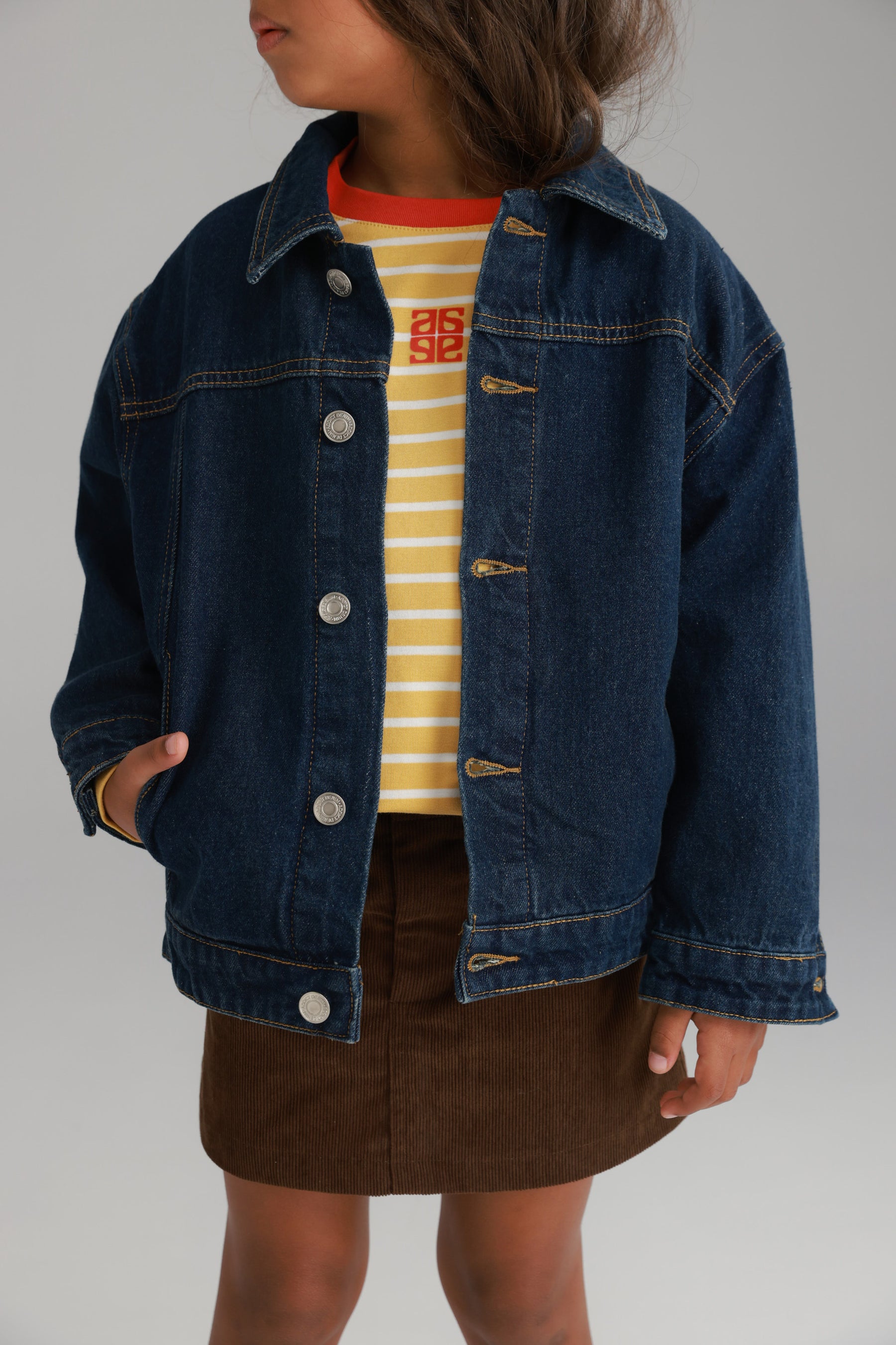 ג'קט ג'ינס בילי כחול כהה