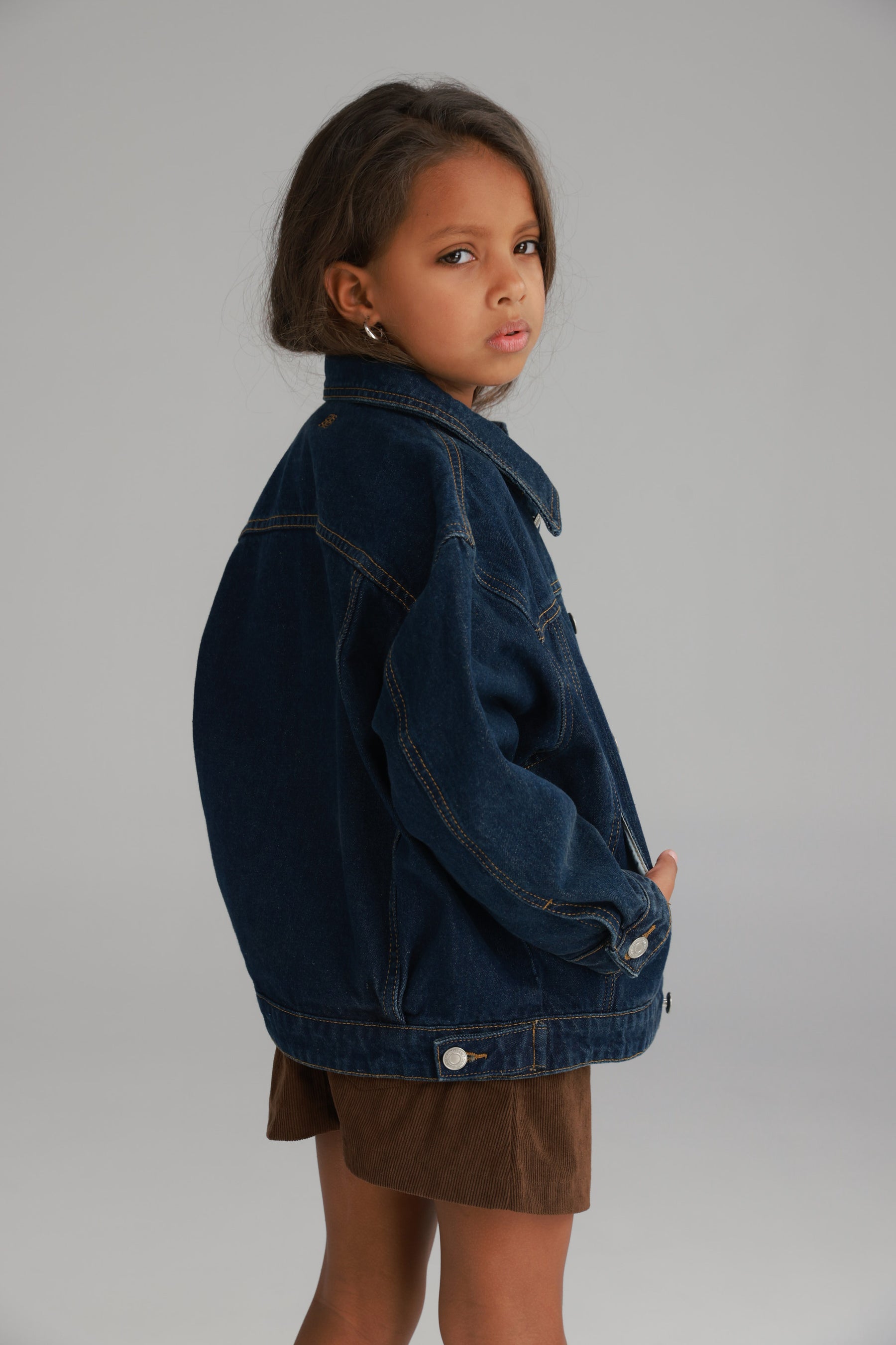 ג'קט ג'ינס בילי כחול כהה