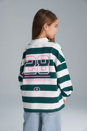 חולצת יוסטון פסים ירוק/לבן