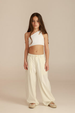 מכנסי לואן שמנת