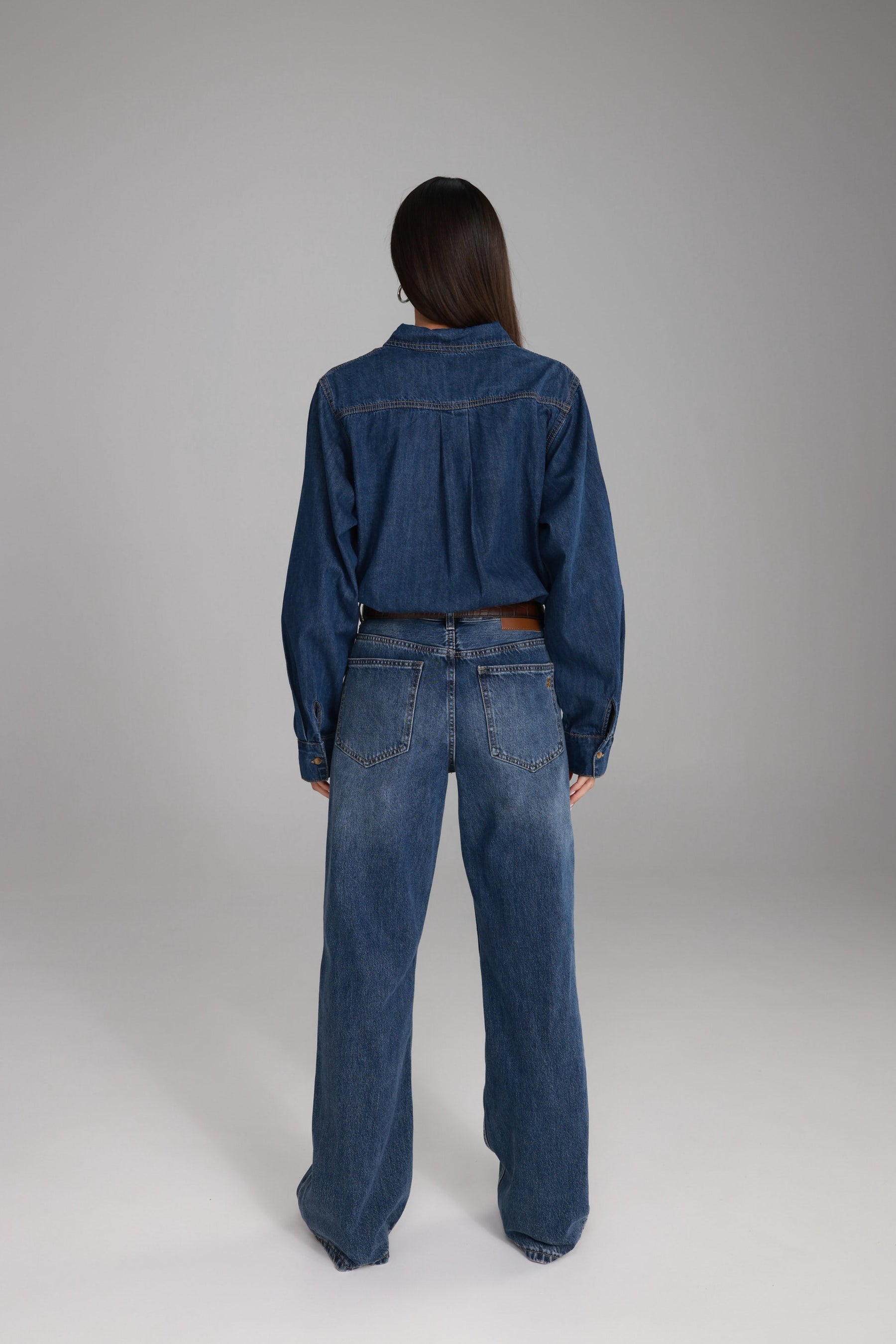 חולצת ג'ינס דיקסי כחול כהה